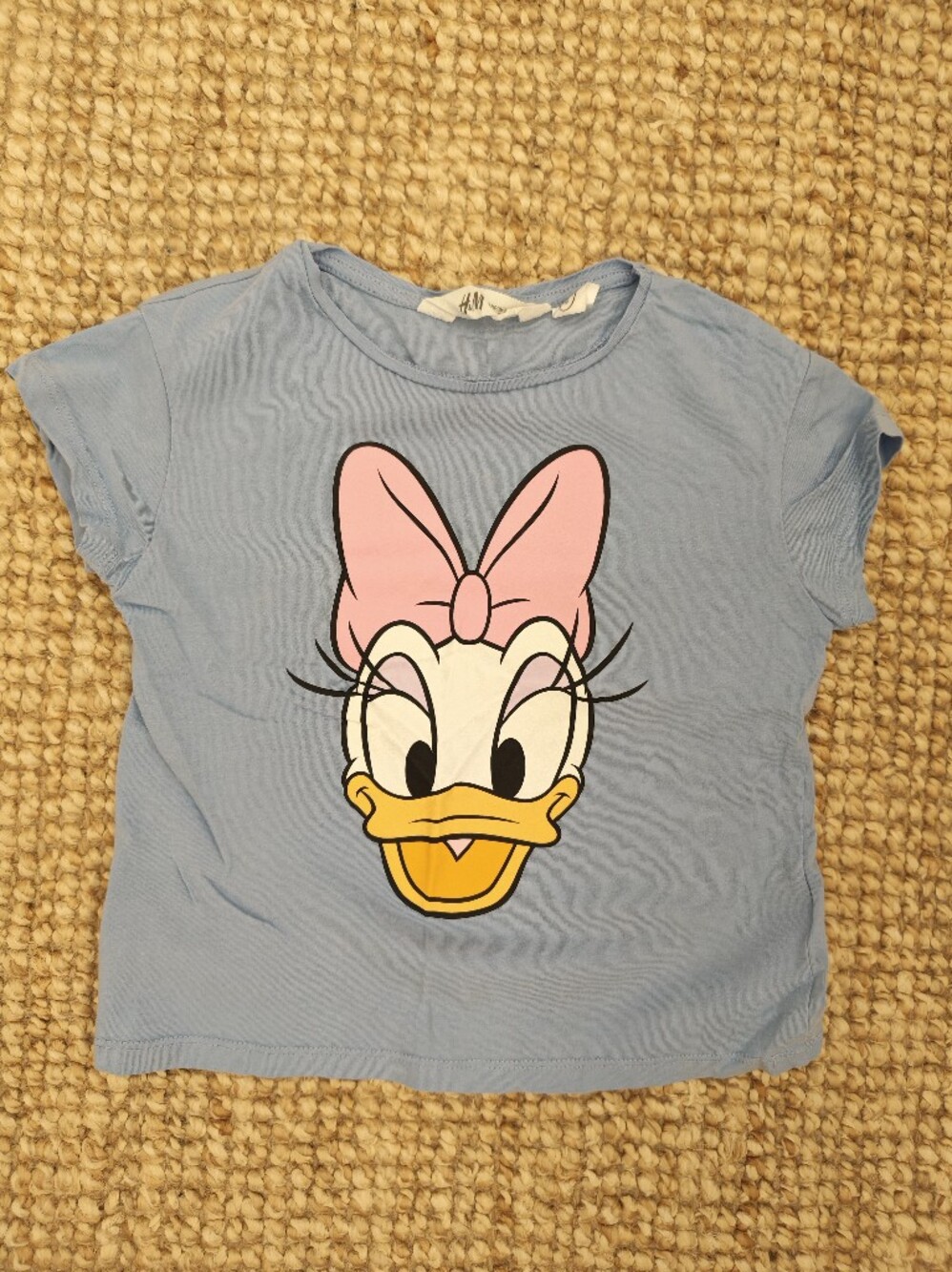 H&M Light Blue Tee with Daisy Duck Graphic